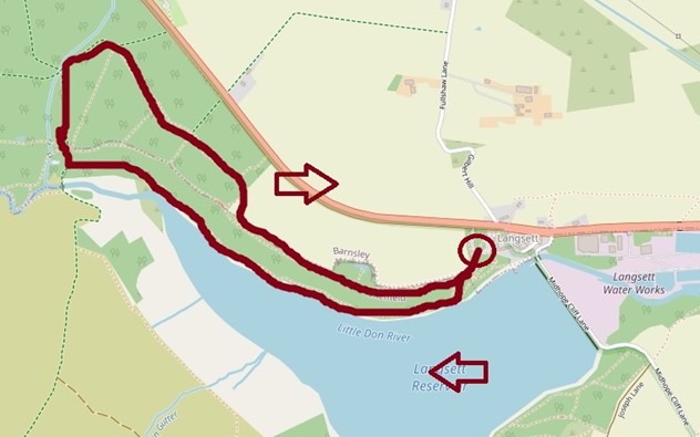 Langsett inclusive route map