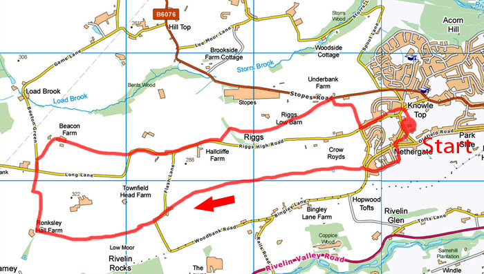 Stannington walk map