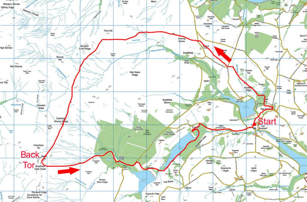 Dukes Road walk map