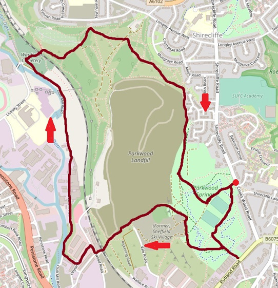 Parkwood springs map